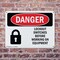 Signmission Lockout Switches Before Working On Equipment Danger Sign, Plastic, 10in W x 7in L, 2PK OS-2PACK-DS-P-710-L-1435 - alternate 2